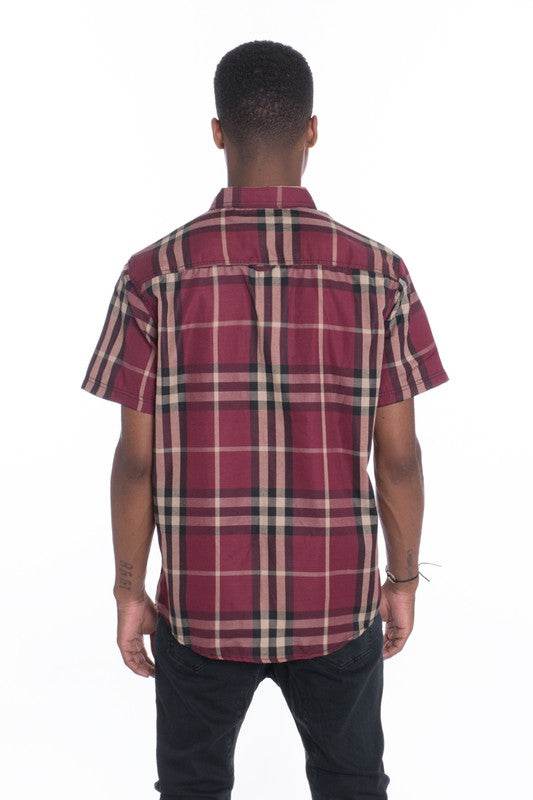 Weiv Men's Casual Short Sleeve Checker Shirts - Shop Style & More | Fresh Looks, Everyday Deals & Free Shipping