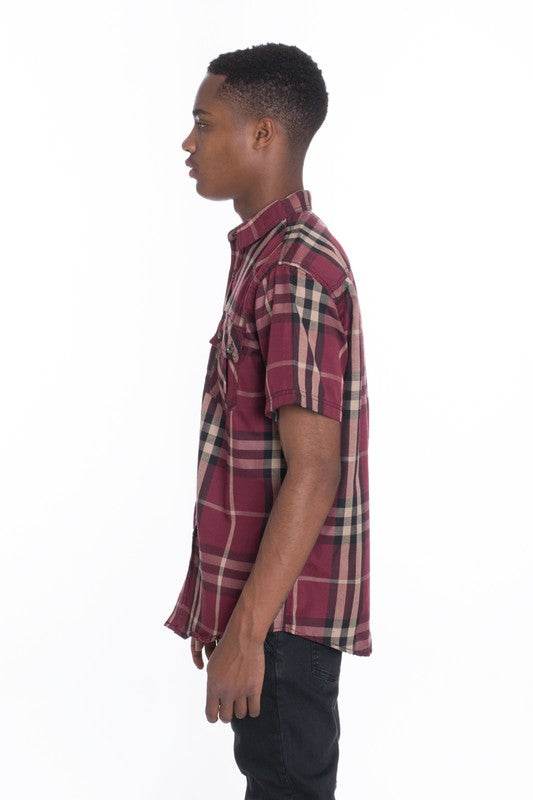 Weiv Men's Casual Short Sleeve Checker Shirts - Shop Style & More | Fresh Looks, Everyday Deals & Free Shipping