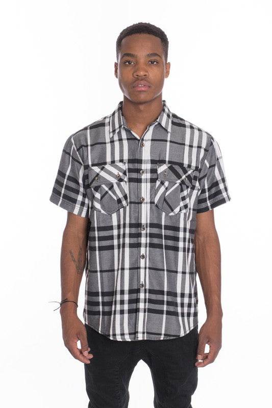 Weiv Men's Casual Short Sleeve Checker Shirts - Shop Style & More | Fresh Looks, Everyday Deals & Free Shipping