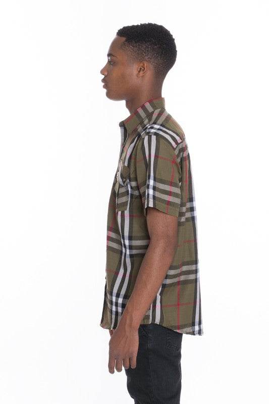 Weiv Men's Casual Short Sleeve Checker Shirts - Shop Style & More | Fresh Looks, Everyday Deals & Free Shipping