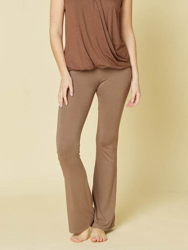 BAMBOO SLIM BELL YOGA PANTS - Shop Style & More | Fresh Looks, Everyday Deals & Free Shipping