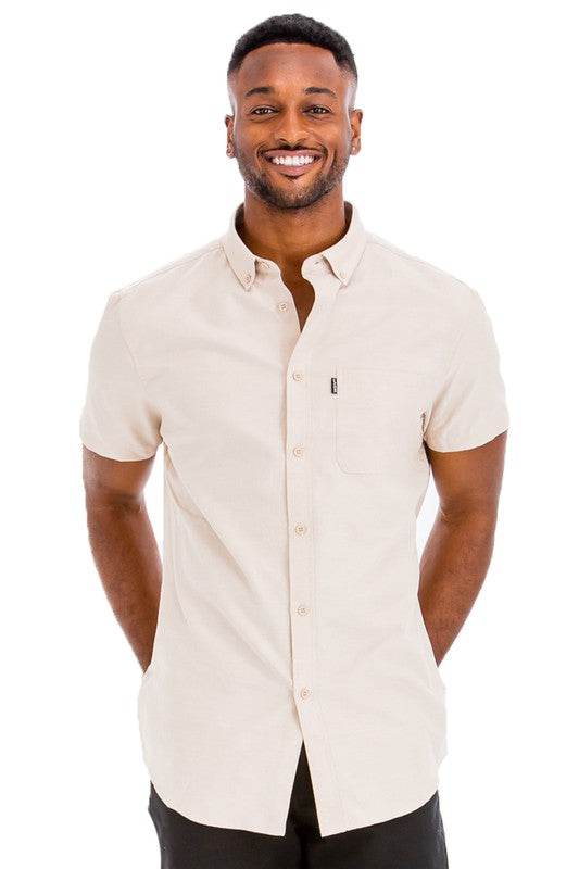 Weiv Men's Casual Short Sleeve Solid Shirts - Shop Style & More | Fresh Looks, Everyday Deals & Free Shipping