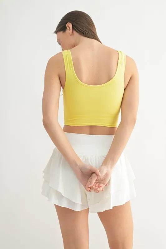 MONO B Ruched Front Active Tank - Shop Style & More | Fresh Looks, Everyday Deals & Free Shipping