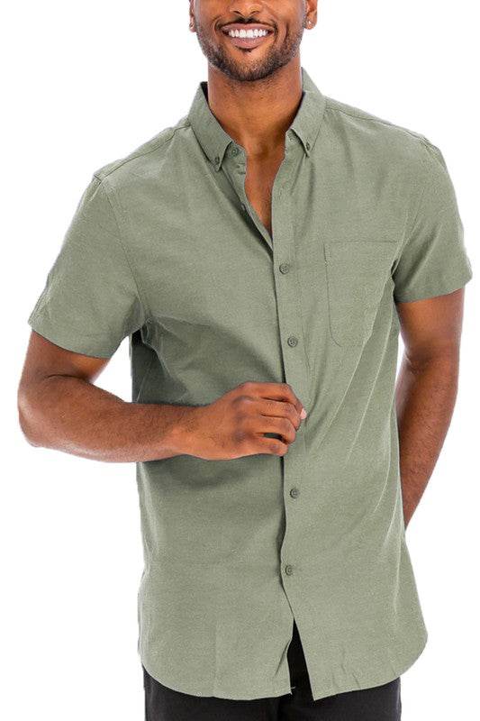 Weiv Men's Casual Short Sleeve Solid Shirts - Shop Style & More | Fresh Looks, Everyday Deals & Free Shipping