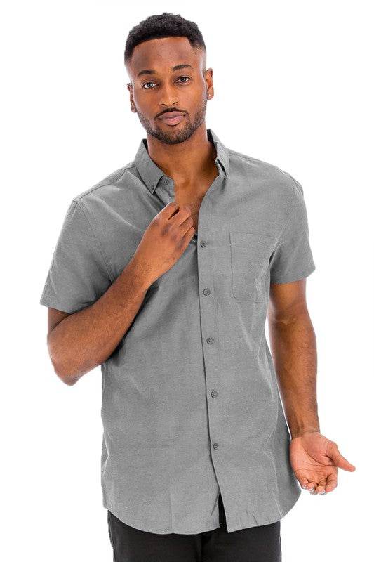 Weiv Men's Casual Short Sleeve Solid Shirts - Shop Style & More | Fresh Looks, Everyday Deals & Free Shipping