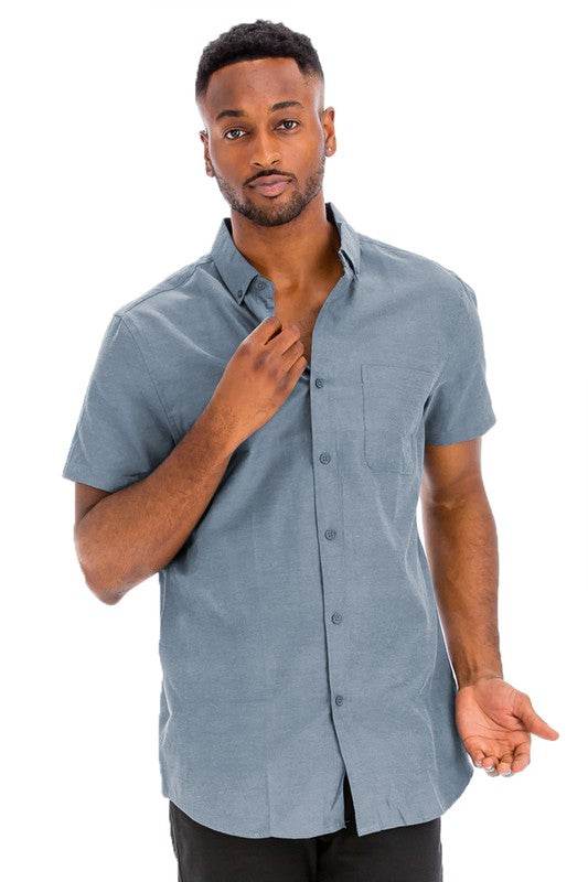 Weiv Men's Casual Short Sleeve Solid Shirts - Shop Style & More | Fresh Looks, Everyday Deals & Free Shipping