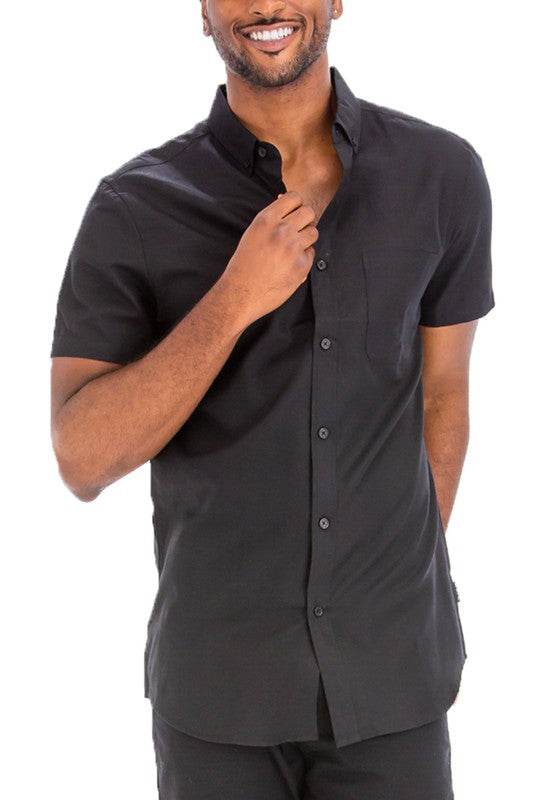 Weiv Men's Casual Short Sleeve Solid Shirts - Shop Style & More | Fresh Looks, Everyday Deals & Free Shipping