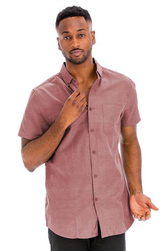Weiv Men's Casual Short Sleeve Solid Shirts - Shop Style & More | Fresh Looks, Everyday Deals & Free Shipping