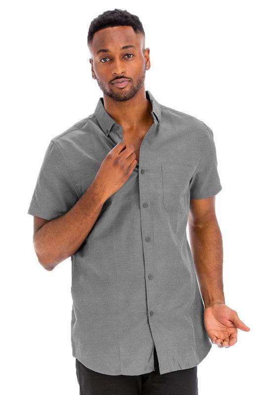 Weiv Men's Casual Short Sleeve Solid Shirts - Shop Style & More | Fresh Looks, Everyday Deals & Free Shipping