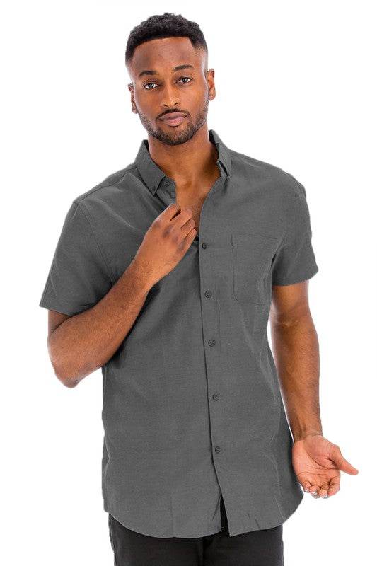 Weiv Men's Casual Short Sleeve Solid Shirts - Shop Style & More | Fresh Looks, Everyday Deals & Free Shipping