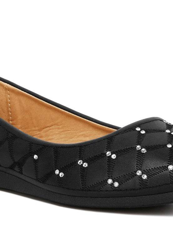 Gia Rhinestone Embellished Women's Ballerinas - Shop Style & More | Fresh Looks, Everyday Deals & Free Shipping