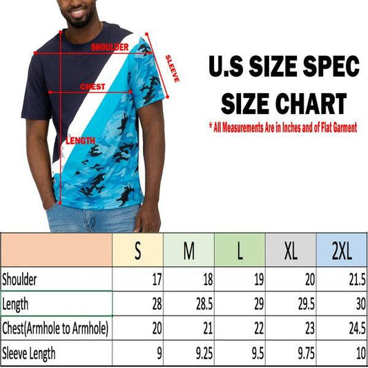 SHORT SLEEVE CAMO COLOR BLOCK TSHIRT - Shop Style & More | Fresh Looks, Everyday Deals & Free Shipping