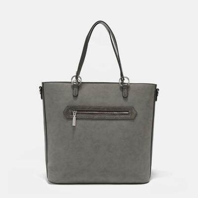 Nicole Lee USA Metallic Stitching Embroidery Inlaid Rhinestone Tote Bag - Shop Style & More | Fresh Looks, Everyday Deals & Free Shipping