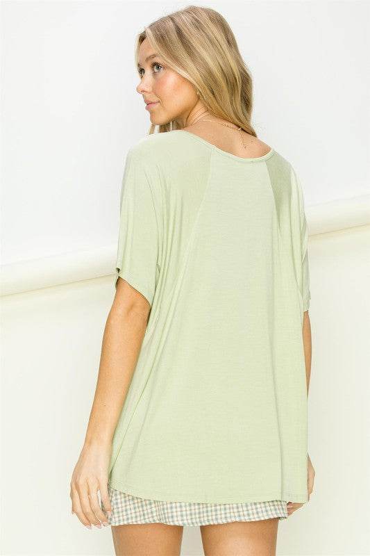 At Rest Oversized Short Sleeve Top - Shop Style & More | Fresh Looks, Everyday Deals & Free Shipping