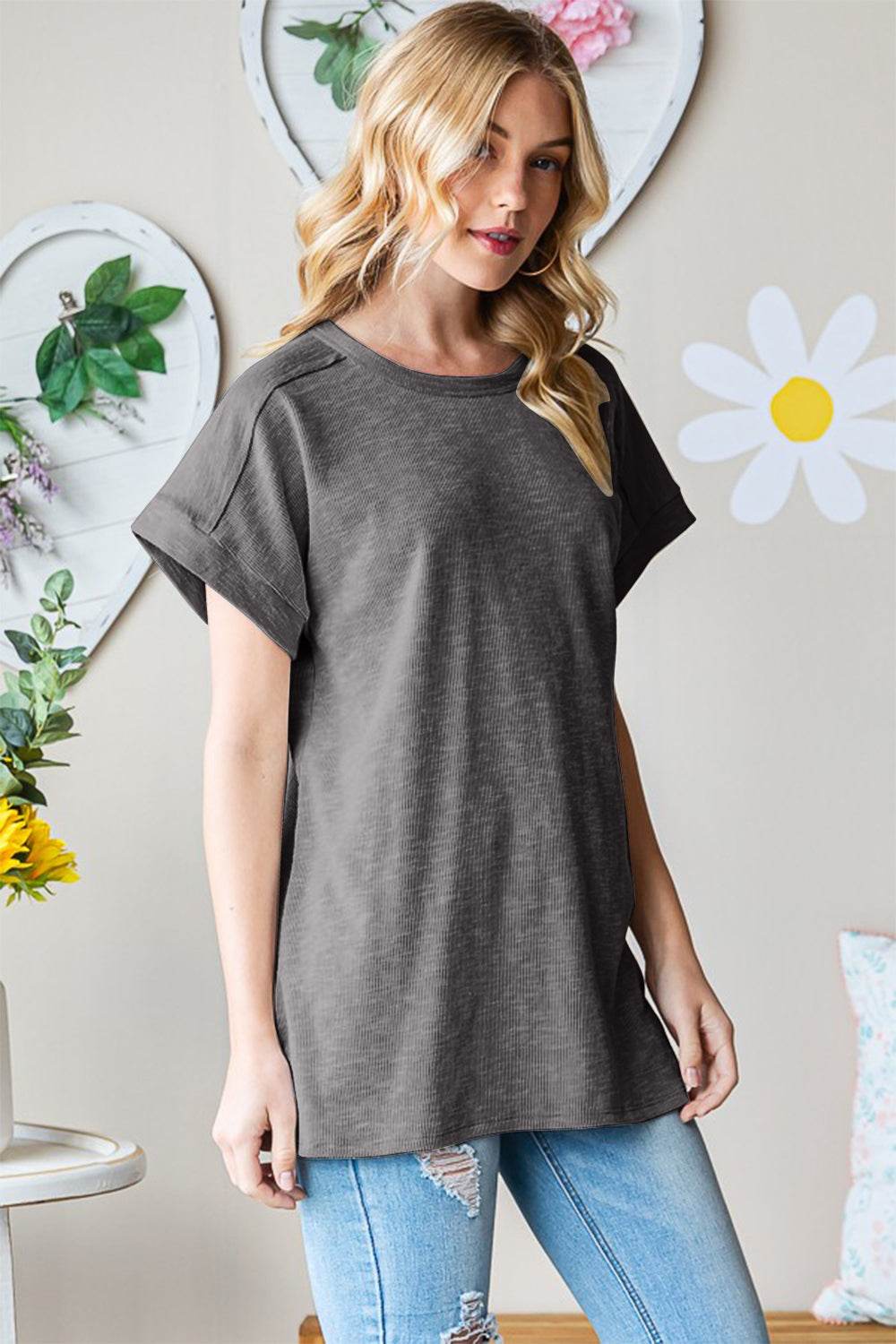 Heimish Full Size Short Sleeve Round Neck T-Shirt - Shop Style & More | Fresh Looks, Everyday Deals & Free Shipping