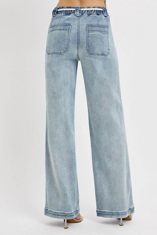 RISEN Full Size Straight Leg Jeans with Pockets Plus Size - Shop Style & More | Fresh Looks, Everyday Deals & Free Shipping