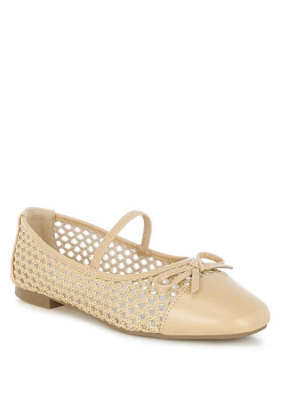 Omela Woven Bow Detail Ballerinas - Shop Style & More | Fresh Looks, Everyday Deals & Free Shipping