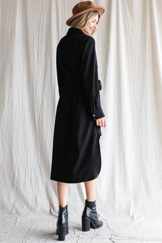 Button down shirt long dress PLUS 30-545P - Shop Style & More | Fresh Looks, Everyday Deals & Free Shipping