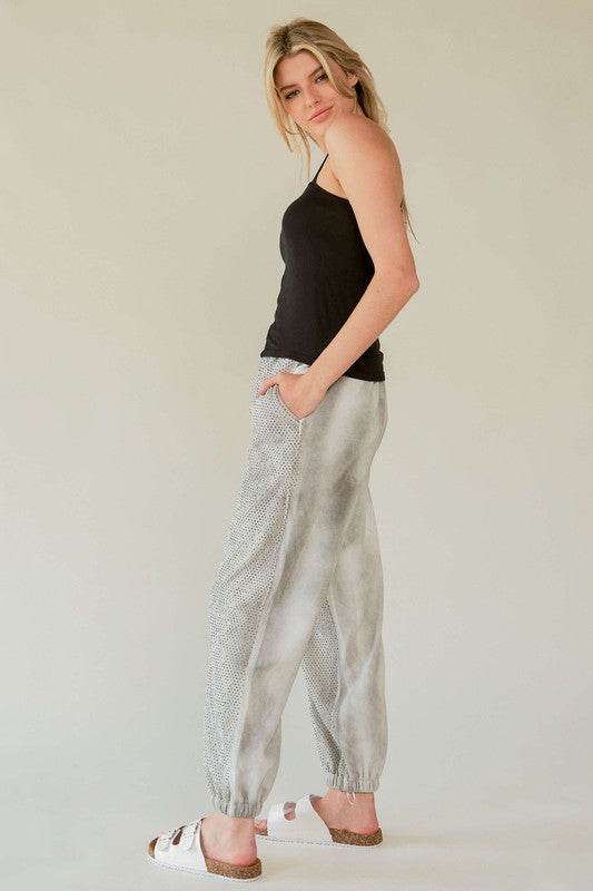 Davi & Dani Rhinestone Elastic Waist Joggers - Shop Style & More | Fresh Looks, Everyday Deals & Free Shipping