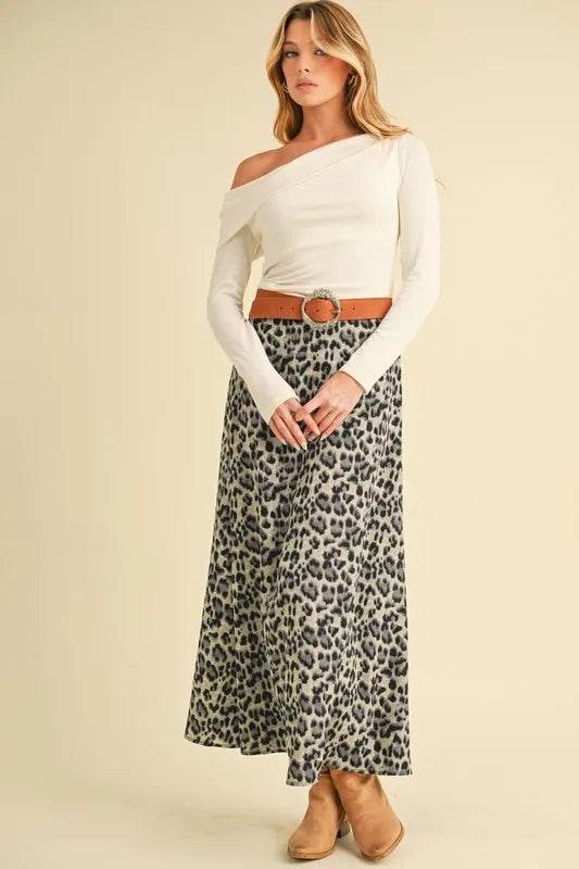 Aemi+Co Leopard Midi Skirt - Shop Style & More | Fresh Looks, Everyday Deals & Free Shipping
