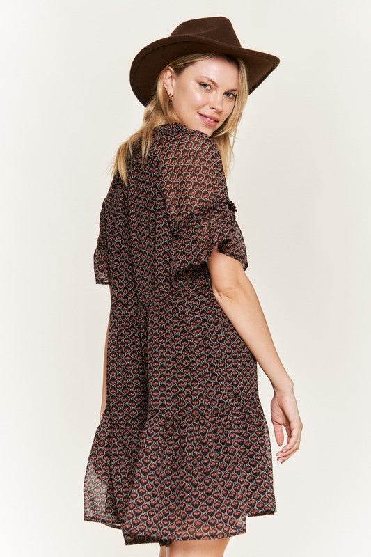 Floral print v-neck mini dress - Shop Style & More | Fresh Looks, Everyday Deals & Free Shipping