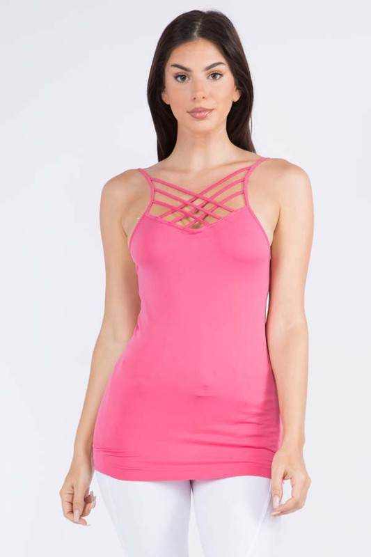 Womens Seamless Triple Criss-Cross Front Cami - Shop Style & More | Fresh Looks, Everyday Deals & Free Shipping