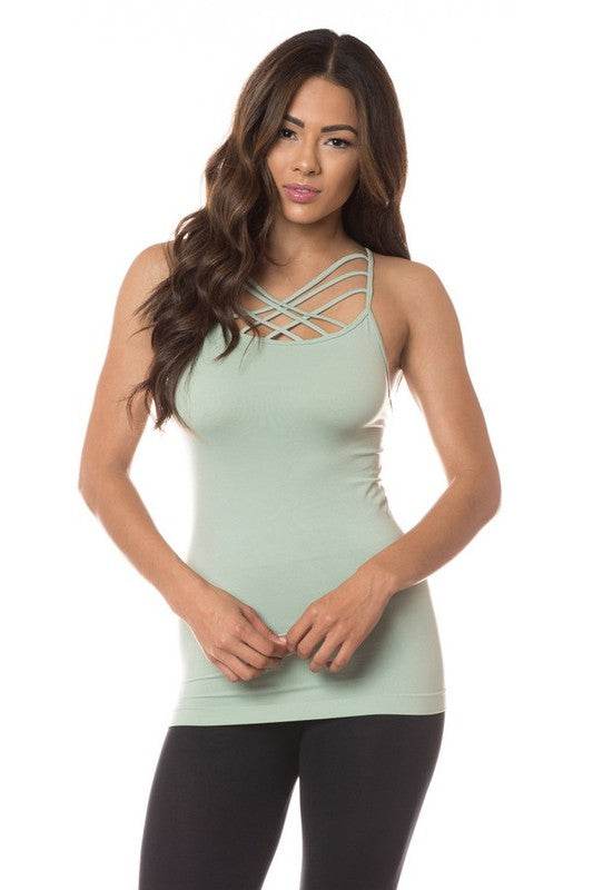 Womens Seamless Triple Criss-Cross Front Cami - Shop Style & More | Fresh Looks, Everyday Deals & Free Shipping