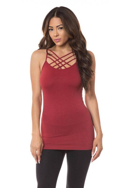 Womens Seamless Triple Criss-Cross Front Cami - Shop Style & More | Fresh Looks, Everyday Deals & Free Shipping