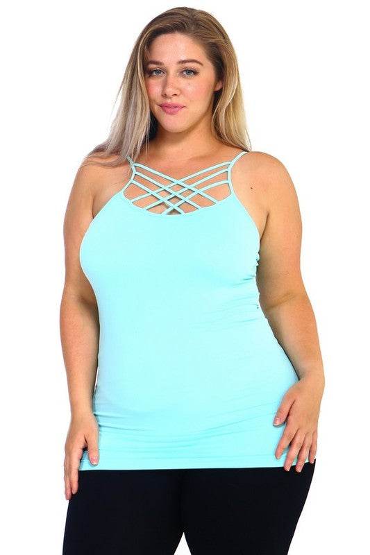 Womens Seamless Triple Criss-Cross Front Cami - Shop Style & More | Fresh Looks, Everyday Deals & Free Shipping