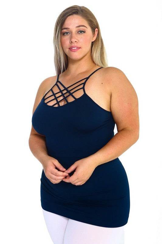 Womens Seamless Triple Criss-Cross Front Cami - Shop Style & More | Fresh Looks, Everyday Deals & Free Shipping