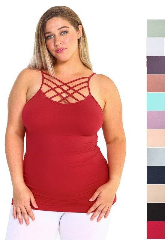 Womens Seamless Triple Criss-Cross Front Cami - Shop Style & More | Fresh Looks, Everyday Deals & Free Shipping