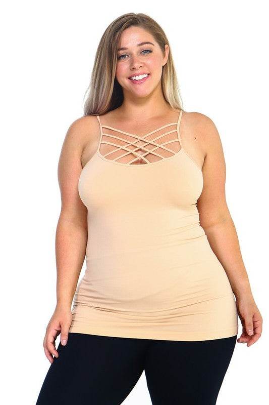 Womens Seamless Triple Criss-Cross Front Cami - Shop Style & More | Fresh Looks, Everyday Deals & Free Shipping