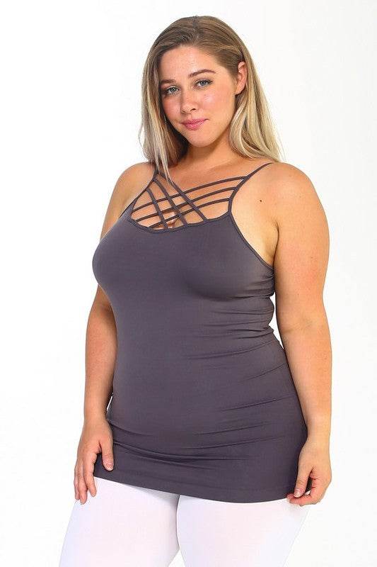 Womens Seamless Triple Criss-Cross Front Cami - Shop Style & More | Fresh Looks, Everyday Deals & Free Shipping