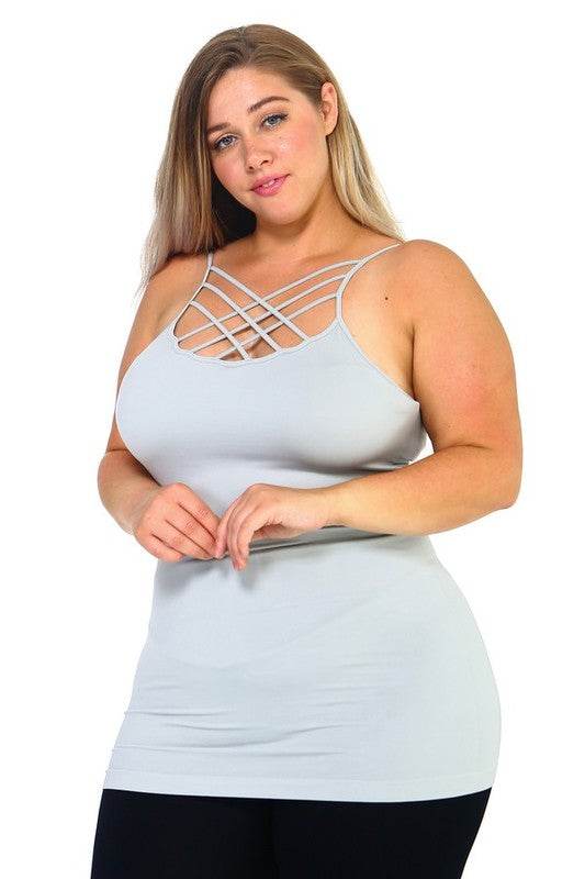 Womens Seamless Triple Criss-Cross Front Cami - Shop Style & More | Fresh Looks, Everyday Deals & Free Shipping