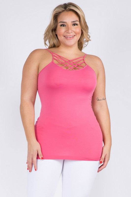 Womens Seamless Triple Criss-Cross Front Cami - Shop Style & More | Fresh Looks, Everyday Deals & Free Shipping