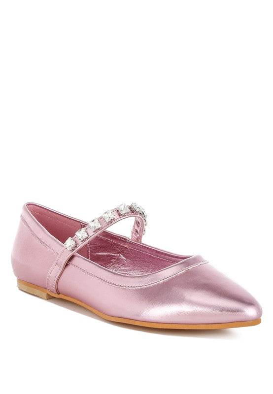 Gloxinia Metallic Mary Jane Ballerinas - Shop Style & More | Fresh Looks, Everyday Deals & Free Shipping
