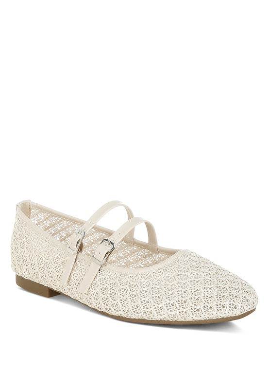 Warena Pin Buckle Strapped Ballerinas - Shop Style & More | Fresh Looks, Everyday Deals & Free Shipping