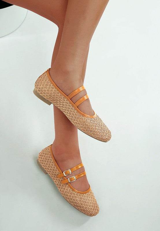 Warena Pin Buckle Strapped Ballerinas - Shop Style & More | Fresh Looks, Everyday Deals & Free Shipping