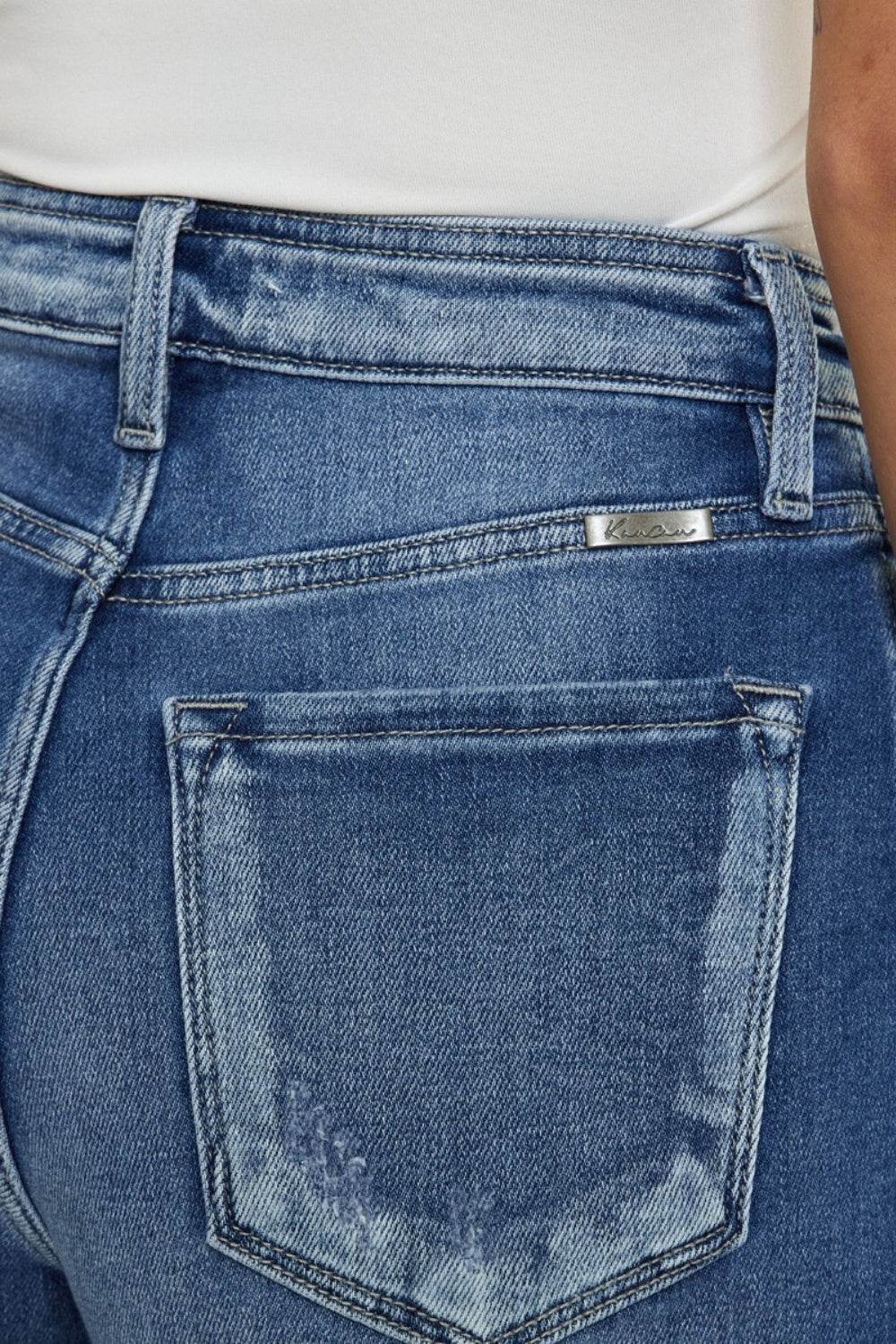 Kancan Button Fly High Rise Raw Hem Denim Shorts - Shop Style & More | Fresh Looks, Everyday Deals & Free Shipping