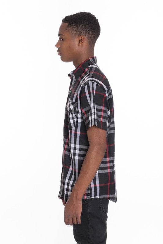 Weiv Men's Casual Short Sleeve Checker Shirts - Shop Style & More | Fresh Looks, Everyday Deals & Free Shipping