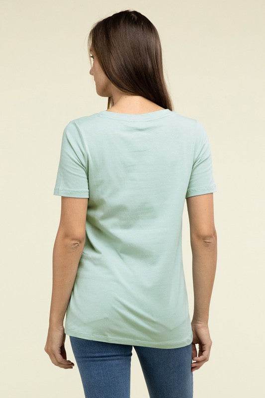Cotton V-Neck Short Sleeve T-Shirts - Shop Style & More | Fresh Looks, Everyday Deals & Free Shipping