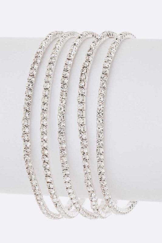 Crystal Stretch Bracelets Set - Shop Style & More | Fresh Looks, Everyday Deals & Free Shipping
