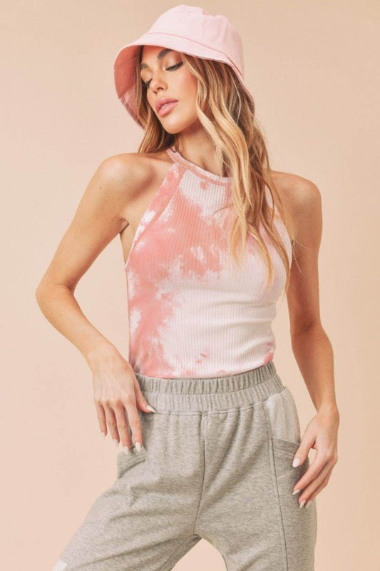 Aemi + Co Ribbed Tie-Dye Round Neck Tank - Shop Style & More | Fresh Looks, Everyday Deals & Free Shipping