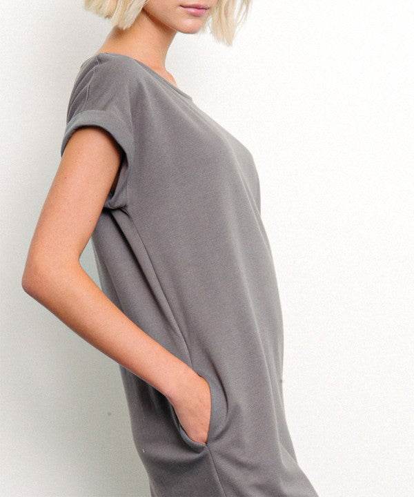 BRUSHED ORGANIC HEMP Side Slit Maxi Dress - Shop Style & More | Fresh Looks, Everyday Deals & Free Shipping