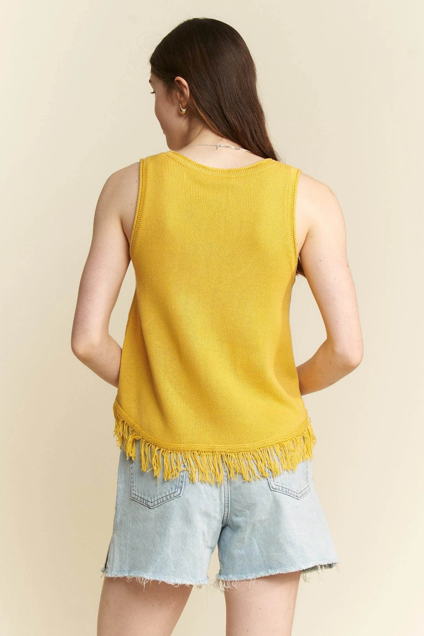 Jade By Jane Full Size Smiley Fringe Tank Top Plus Size - Shop Style & More | Fresh Looks, Everyday Deals & Free Shipping