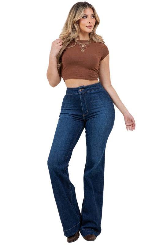 Harley Wide Leg Dark Blue- Inseam 34 - Shop Style & More | Fresh Looks, Everyday Deals & Free Shipping