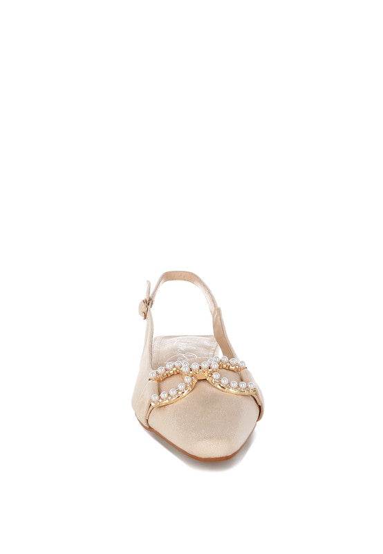 Salova Pearl-Studded Horsebit Flats - Shop Style & More | Fresh Looks, Everyday Deals & Free Shipping