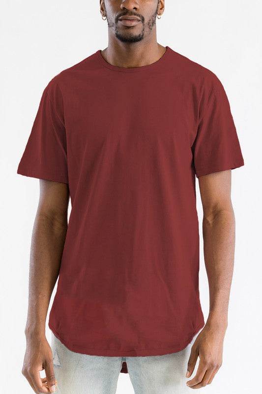 Extended Scallop Round Neck Tshirt - Shop Style & More | Fresh Looks, Everyday Deals & Free Shipping