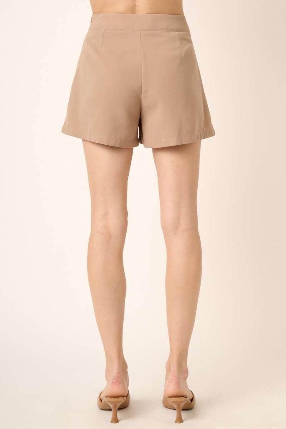 Mittoshop Side Invisible Zipper Pleated Shorts - Shop Style & More | Fresh Looks, Everyday Deals & Free Shipping
