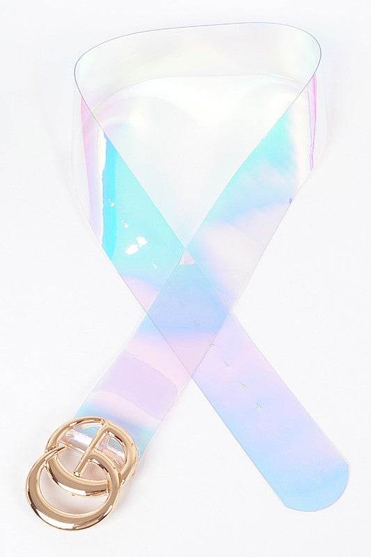 Plus Size Logo Clear PVC Belt - Shop Style & More | Fresh Looks, Everyday Deals & Free Shipping